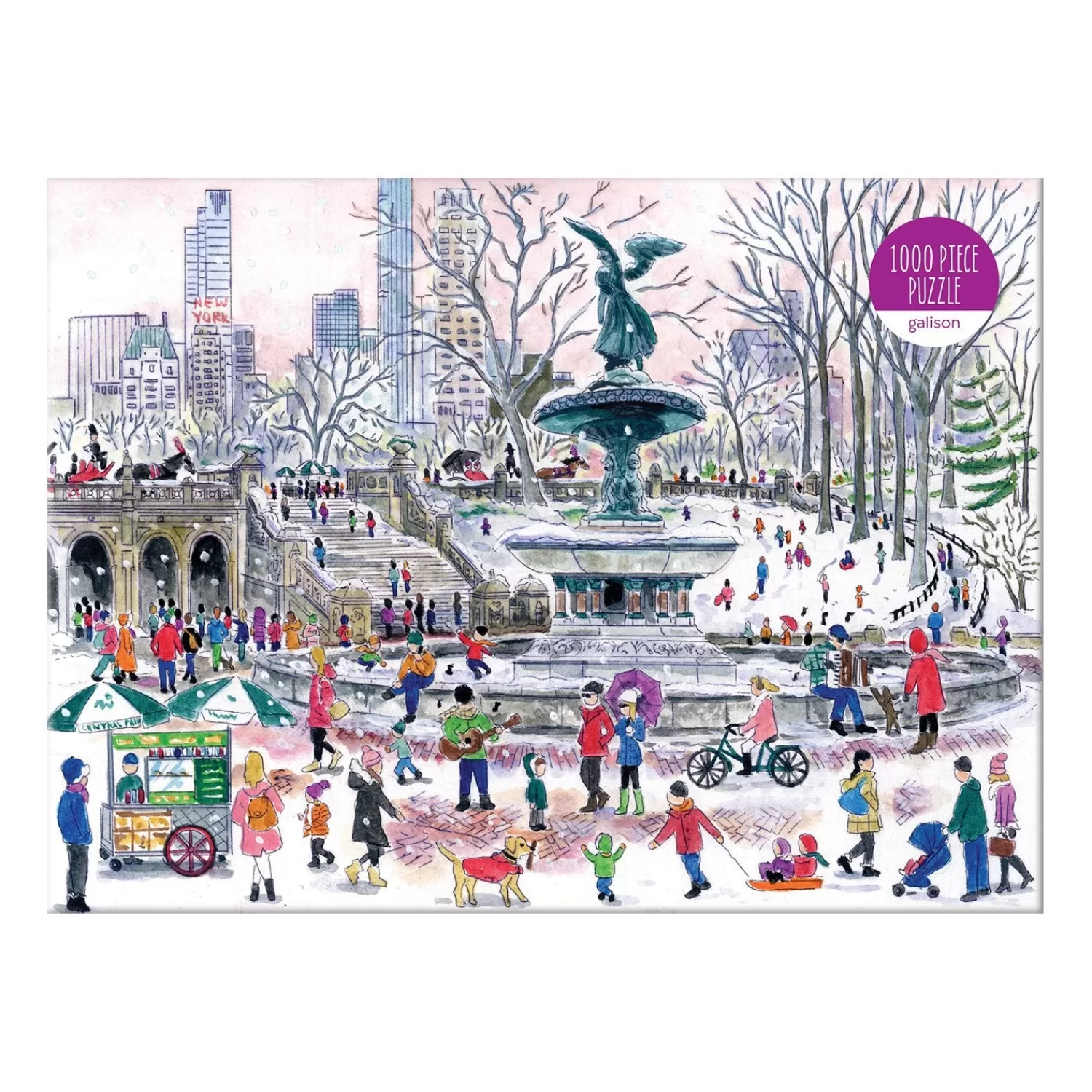 1000 Piece Puzzles*Galison Michael Storrings Bethesda Fountain 1000 Piece Jigsaw Puzzle