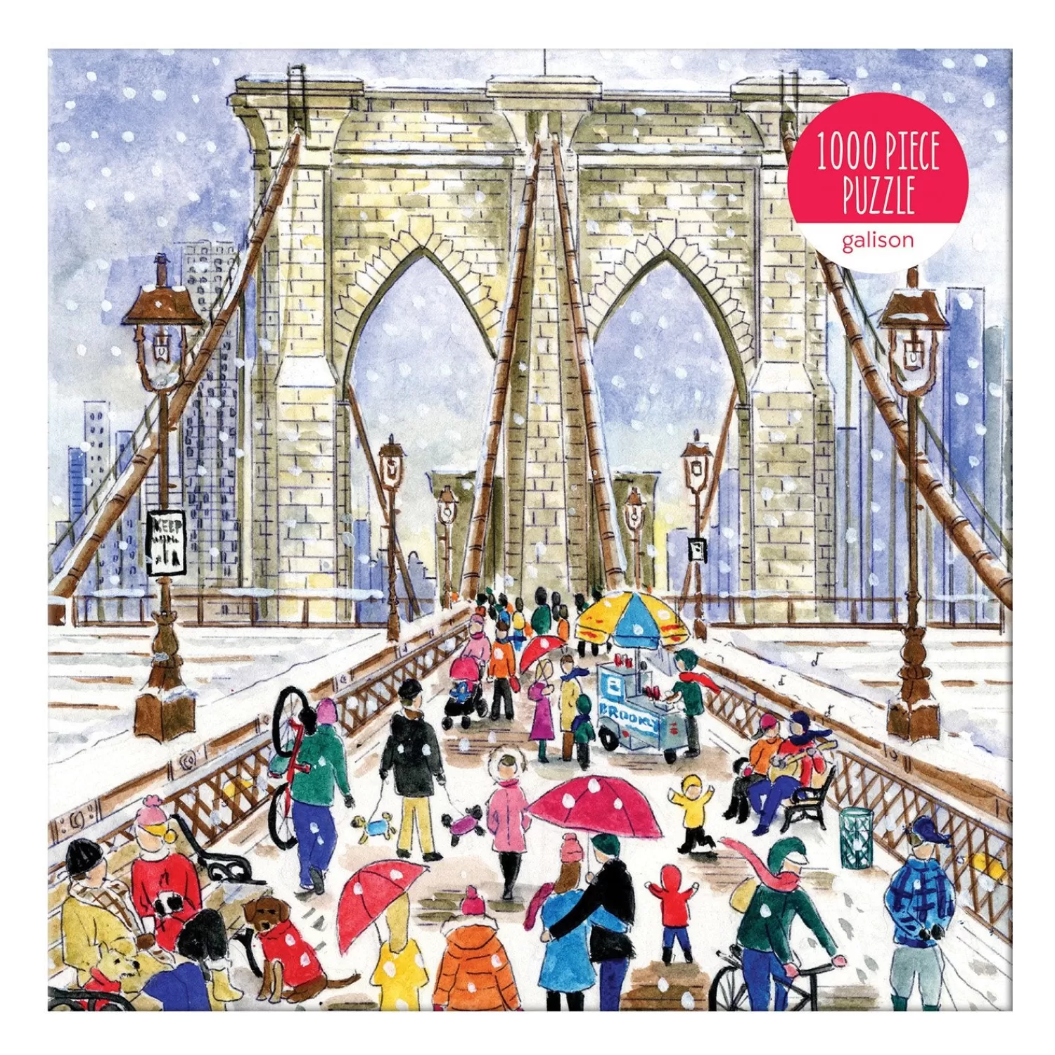 1000 Piece Puzzles*Galison Michael Storrings Brooklyn Bridge 1000 Piece Jigsaw Puzzle