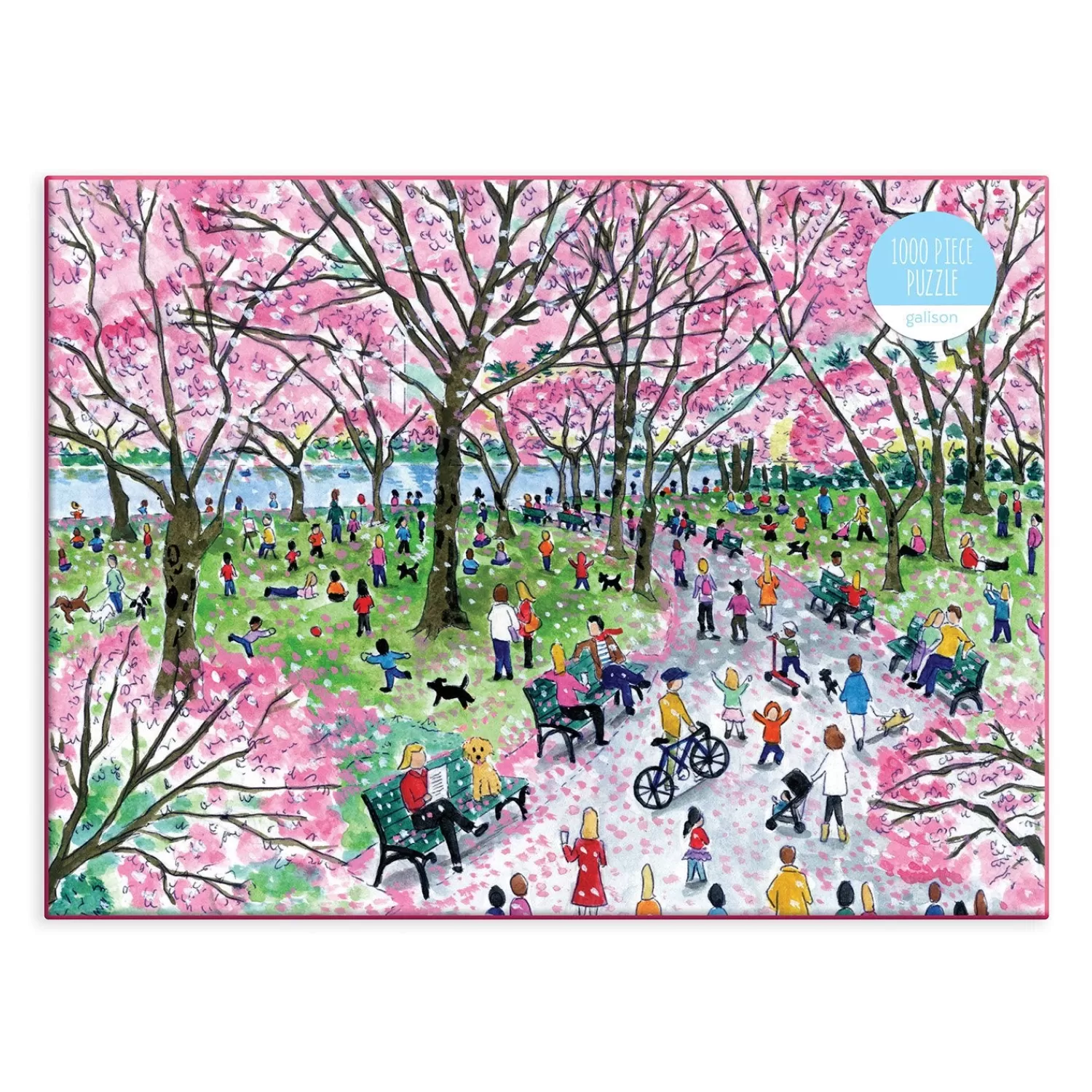 1000 Piece Puzzles*Galison Michael Storrings Cherry Blossoms 1000 Piece Jigsaw Puzzle