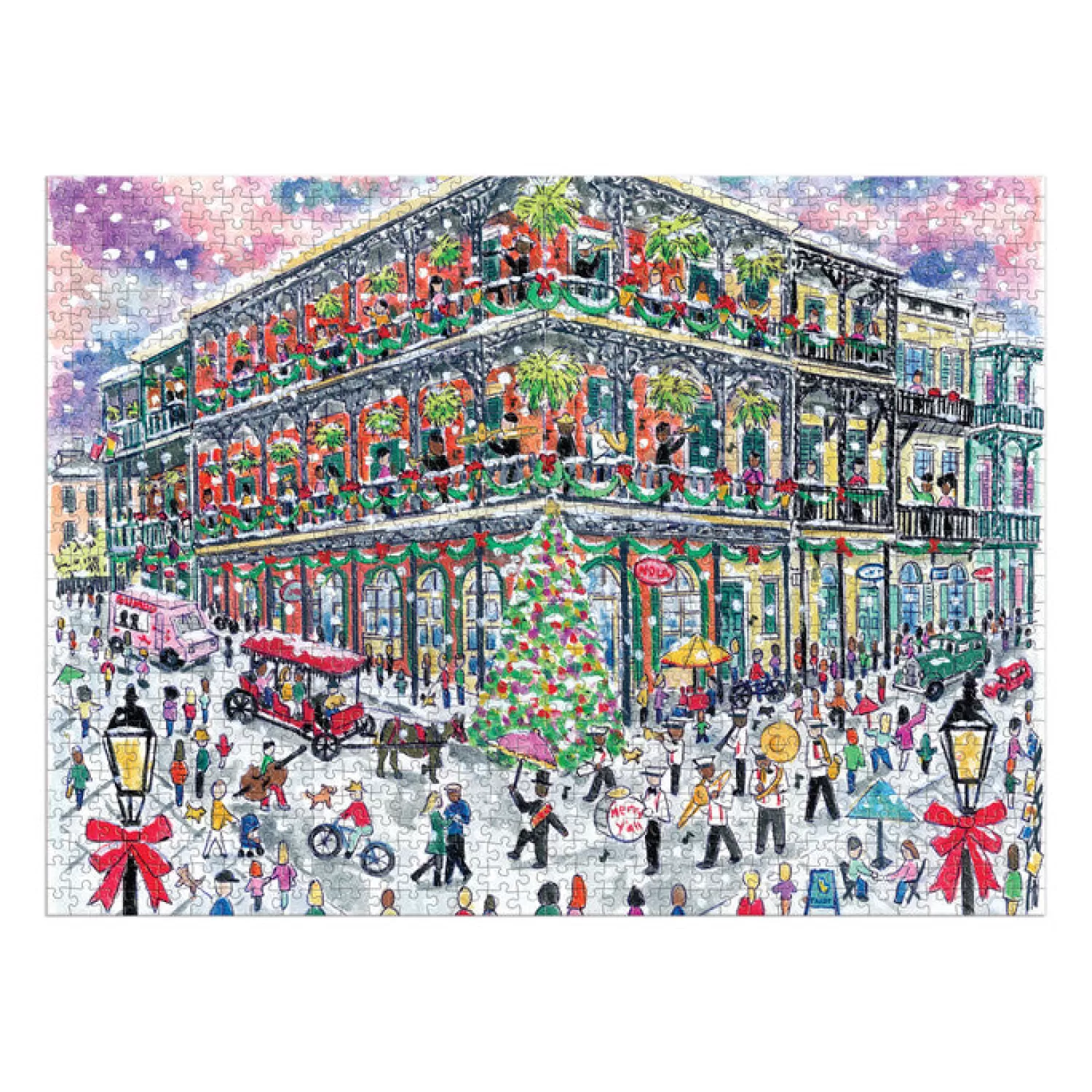 1000 Piece Puzzles*Galison Michael Storrings Christmas In New Orleans 1000 Piece Puzzle