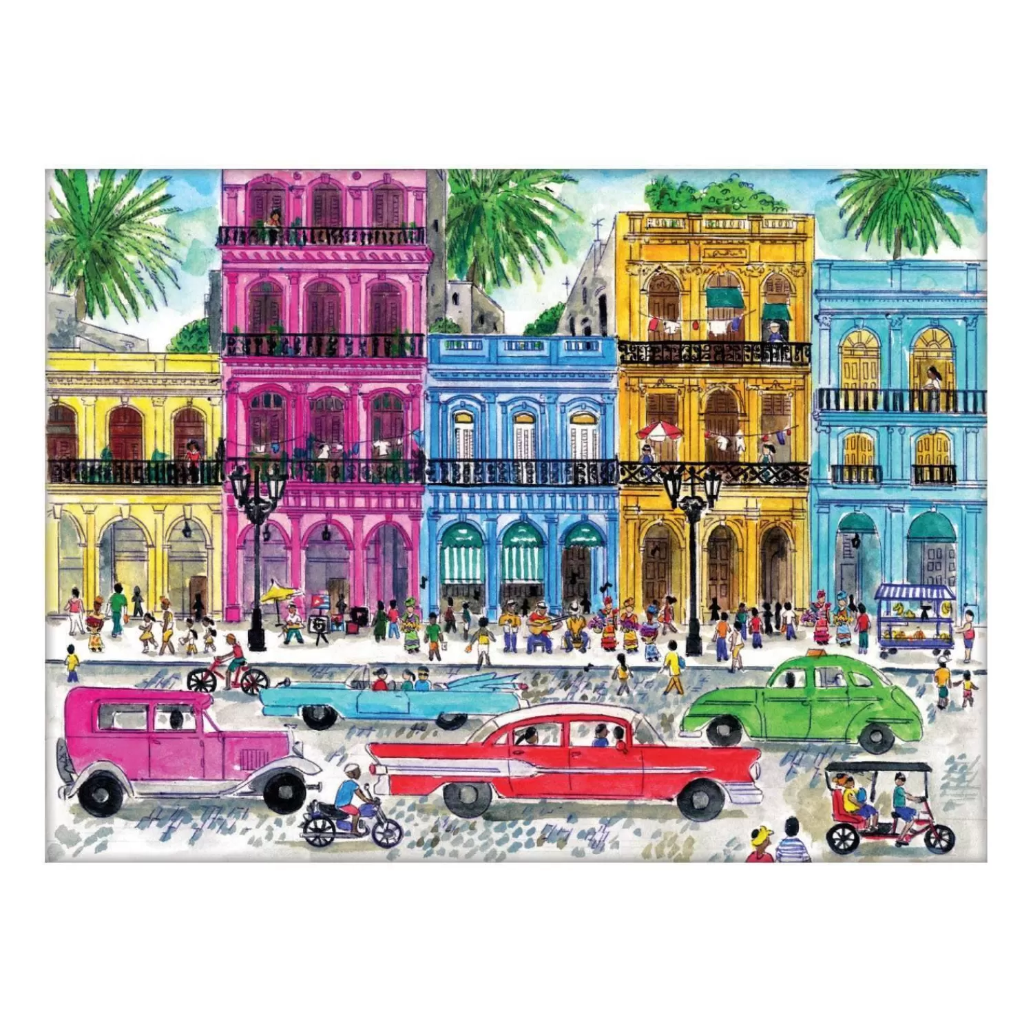 1000 Piece Puzzles*Galison Michael Storrings Cuba 1000 Piece Jigsaw Puzzle