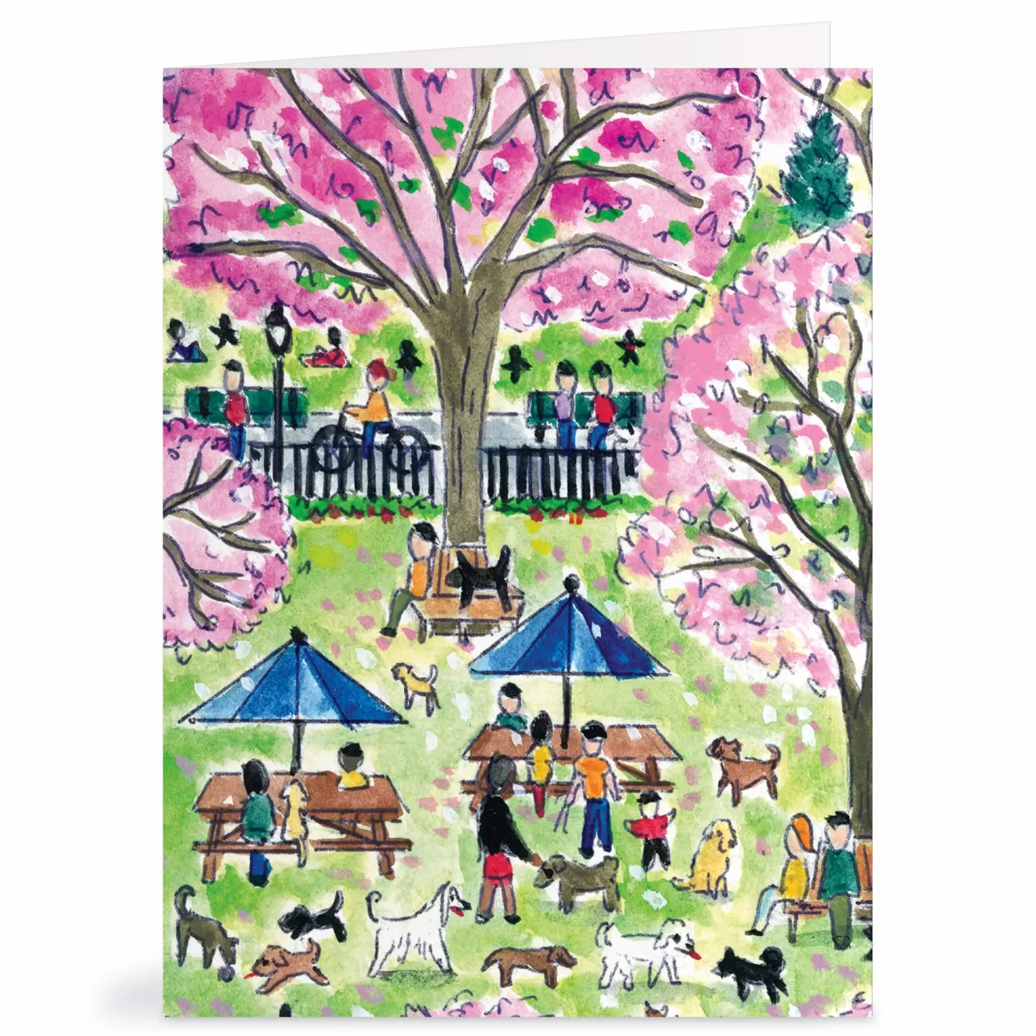 Greeting & Note Cards*Galison Michael Storrings Dog Park In Four Seasons Greeting Card Assortment