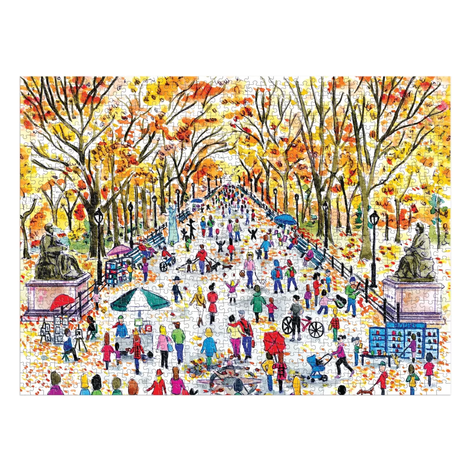 1000 Piece Puzzles*Galison Michael Storrings Fall In Central Park 1000 Piece Puzzle