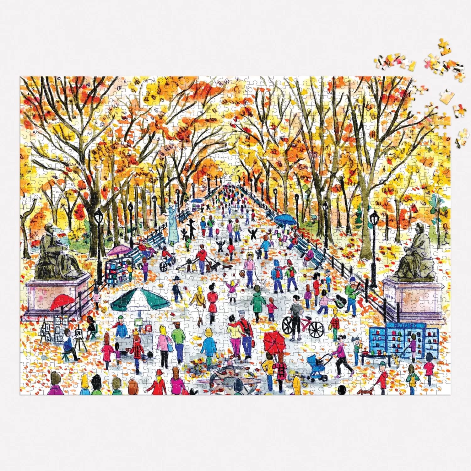 1000 Piece Puzzles*Galison Michael Storrings Fall In Central Park 1000 Piece Puzzle