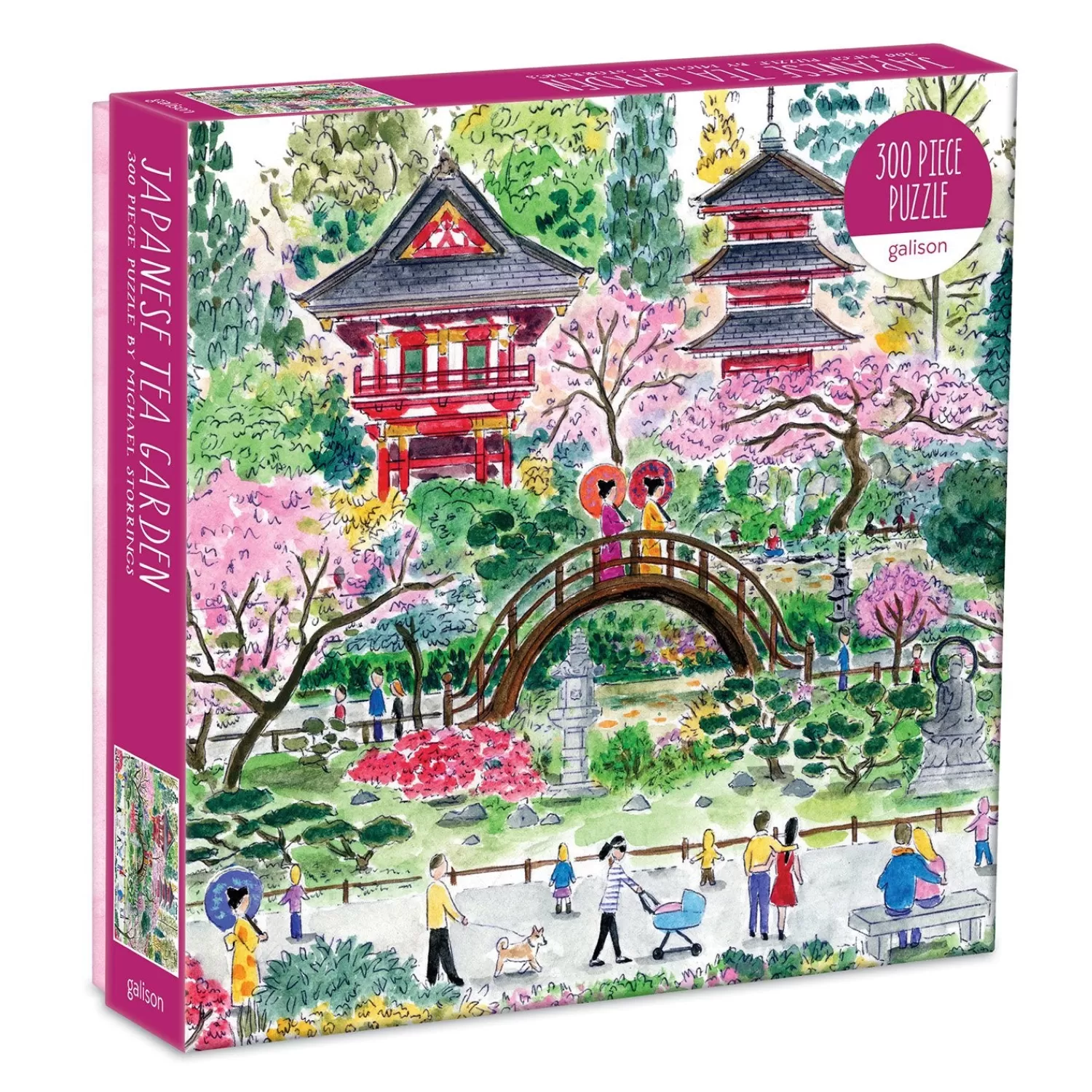 300 Piece Puzzles*Galison Michael Storrings Japanese Tea Garden 300 Piece Jigsaw Puzzle
