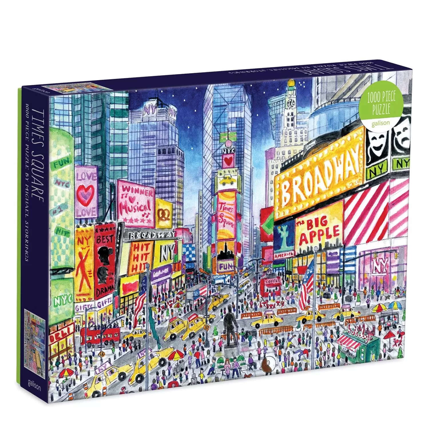 1000 Piece Puzzles*Galison Michael Storrings Times Square 1000 Piece Jigsaw Puzzle