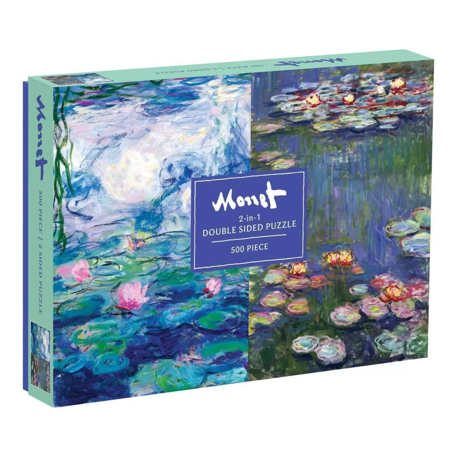 500 Piece Puzzles*Galison Monet Double-Sided 500 Piece Jigsaw Puzzle