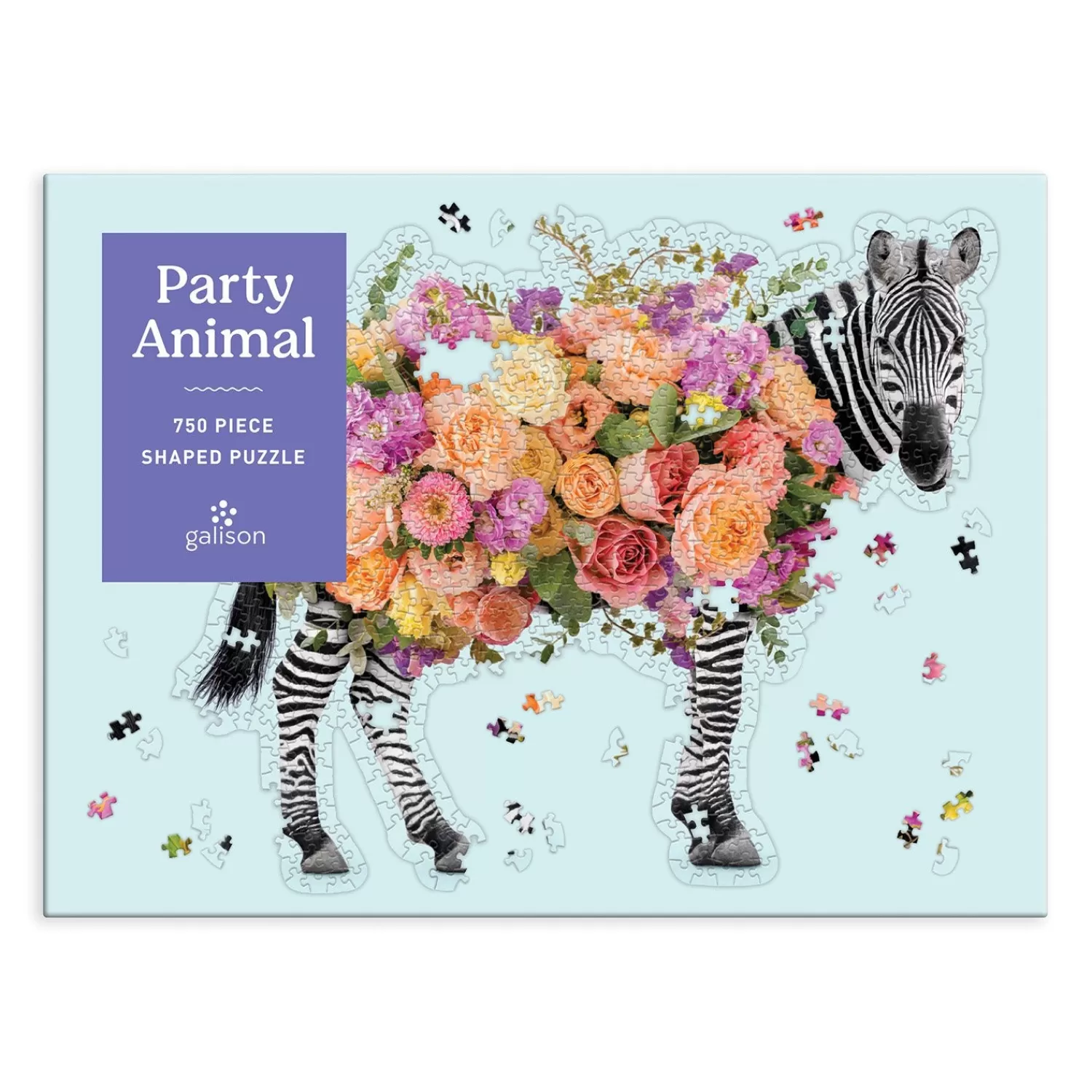 750 Piece Puzzles*Galison Party Animal 750 Piece Shaped Jigsaw Puzzle