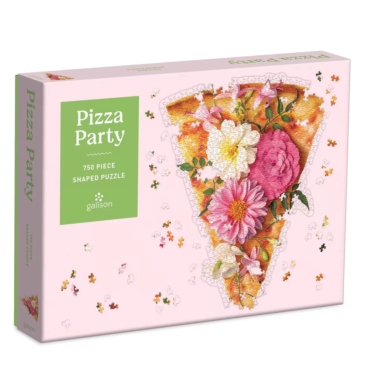 750 Piece Puzzles*Galison Pizza Party 750 Piece Shaped Jigsaw Puzzle