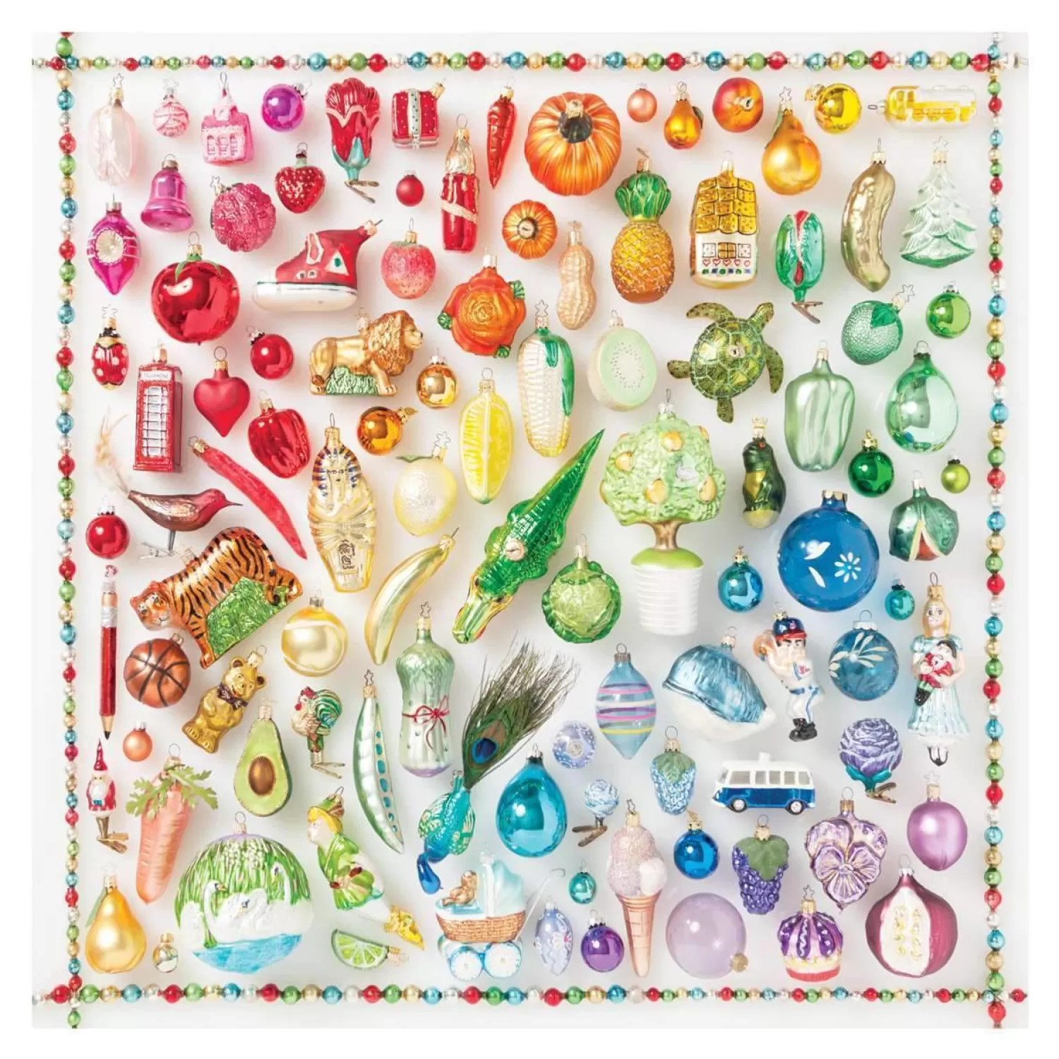 500 Piece Puzzles*Galison Rainbow Ornaments 500 Piece Jigsaw Puzzle