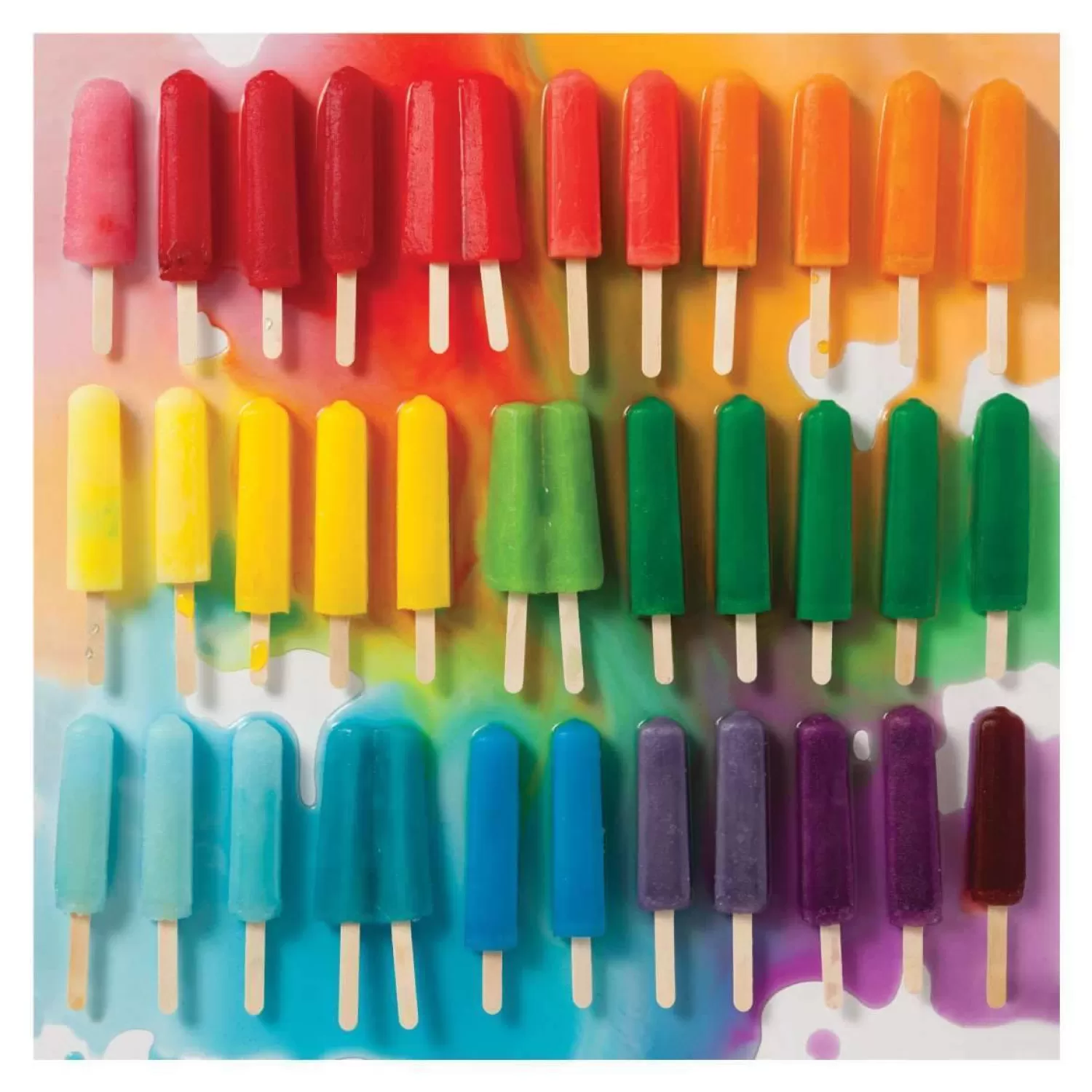 500 Piece Puzzles*Galison Rainbow Popsicles 500 Piece Jigsaw Puzzle