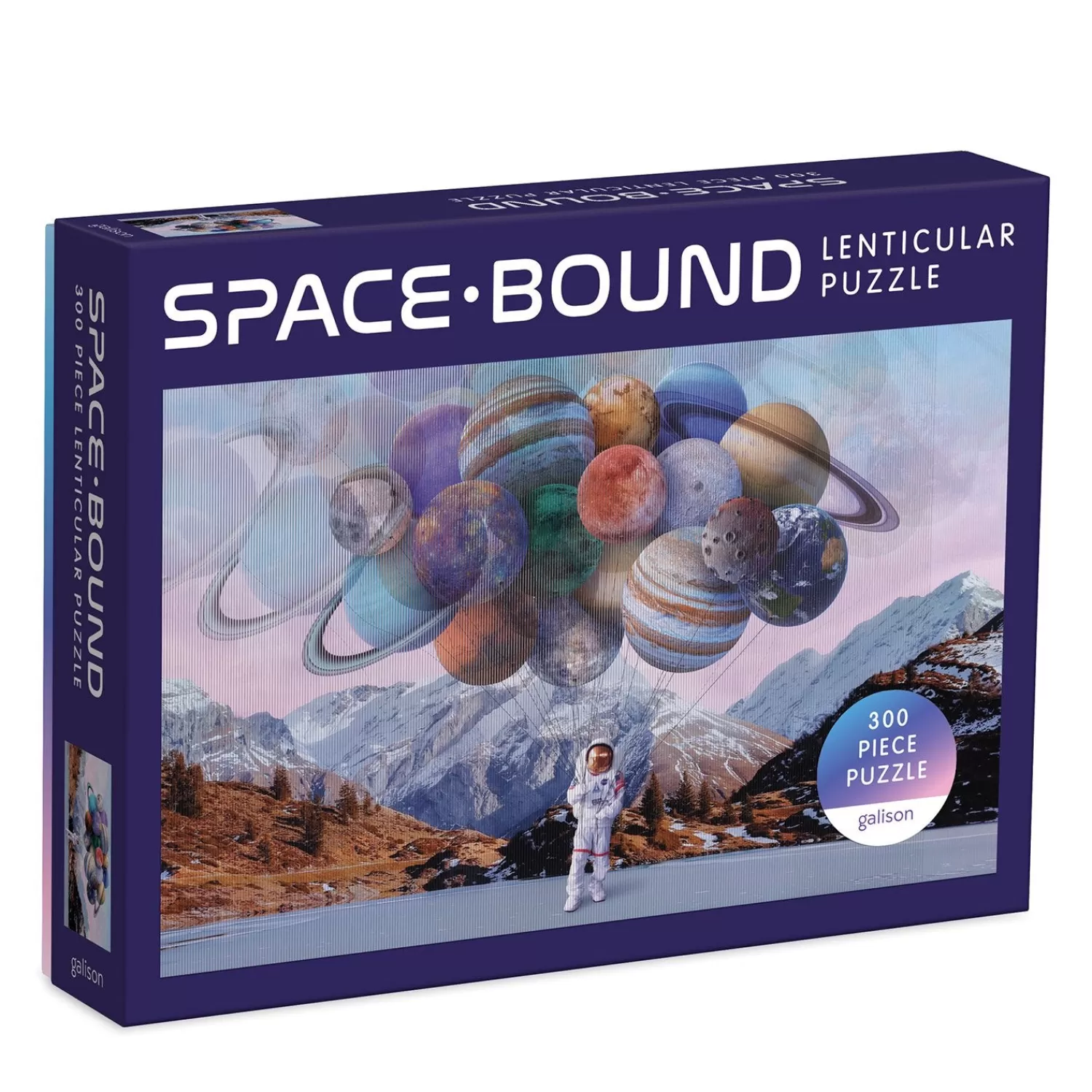 300 Piece Puzzles*Galison Space Bound 300 Piece Lenticular Jigsaw Puzzle