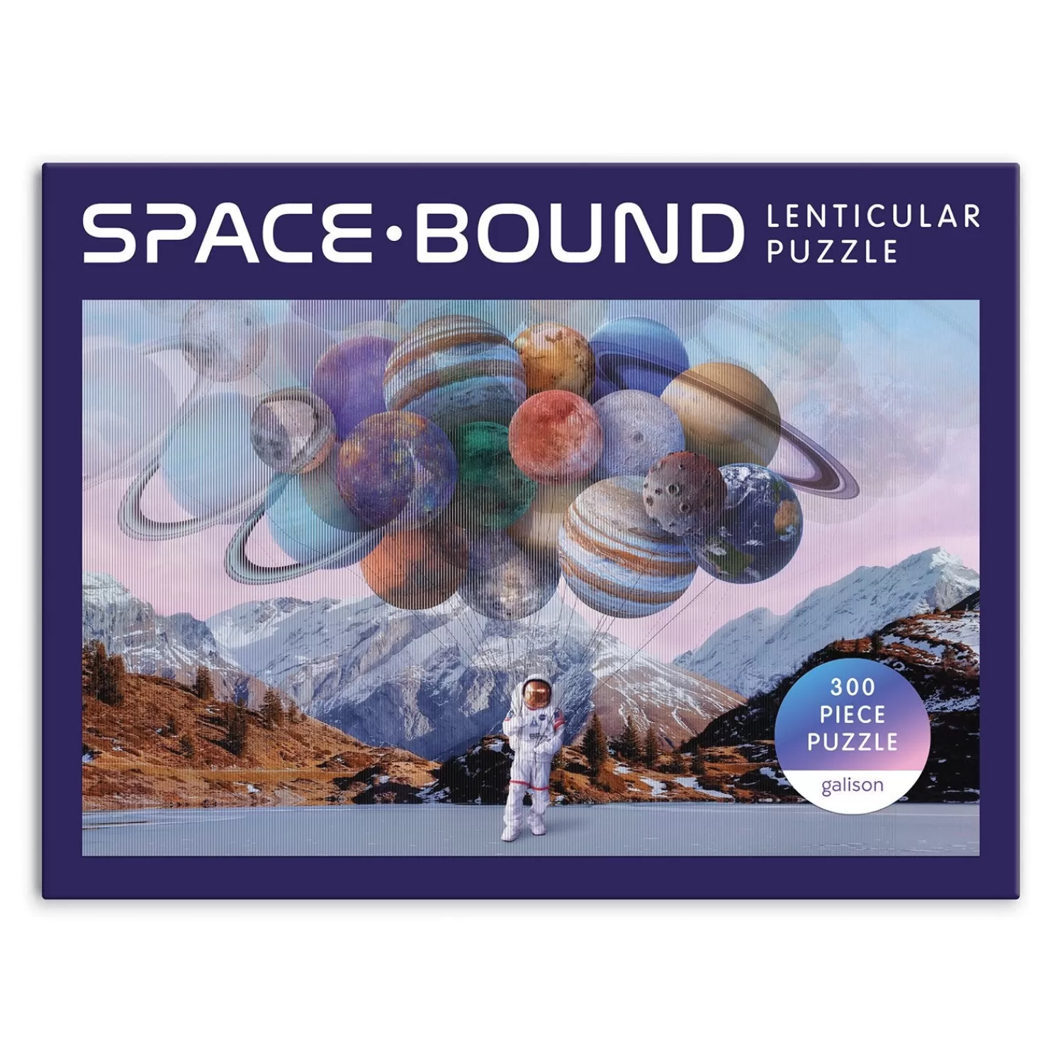 300 Piece Puzzles*Galison Space Bound 300 Piece Lenticular Jigsaw Puzzle