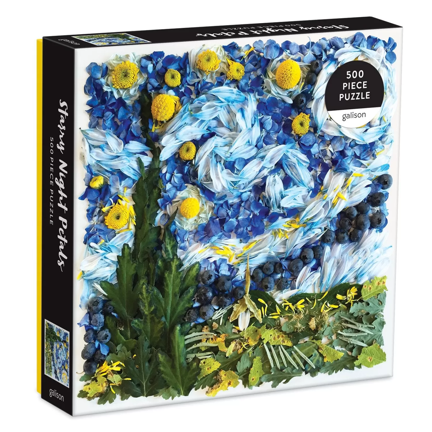 500 Piece Puzzles*Galison Starry Night Petals 500 Piece Jigsaw Puzzle