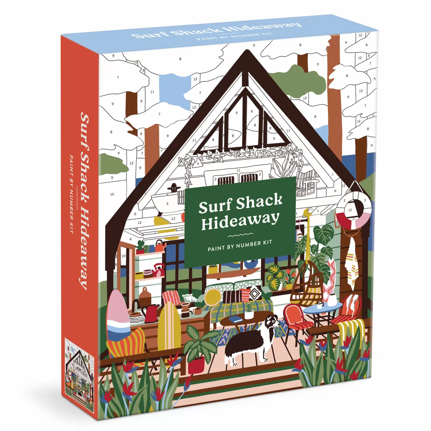 Paint By Number Kits*Galison Surf Shack Hideaway 11 X 14 Paint By Number Kit