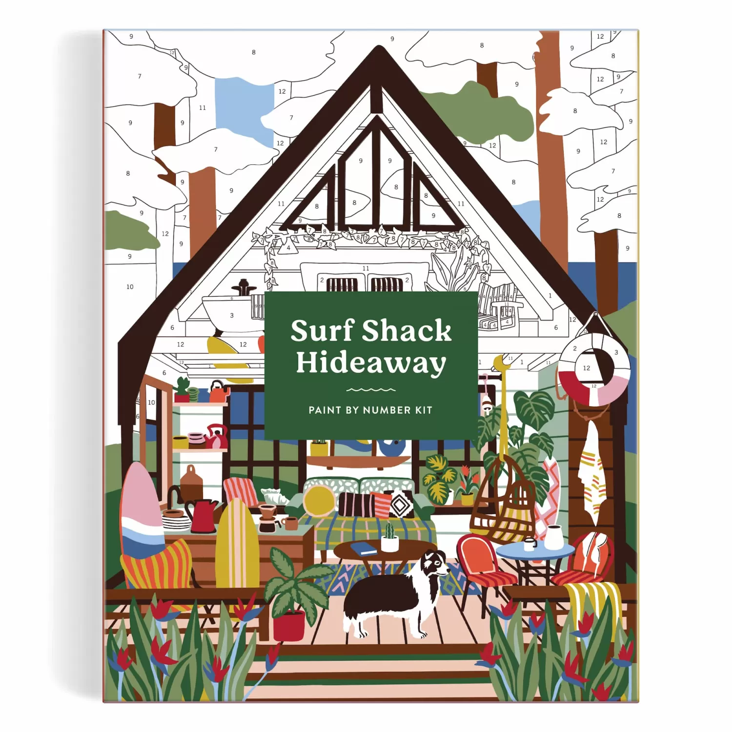 Paint By Number Kits*Galison Surf Shack Hideaway 11 X 14 Paint By Number Kit