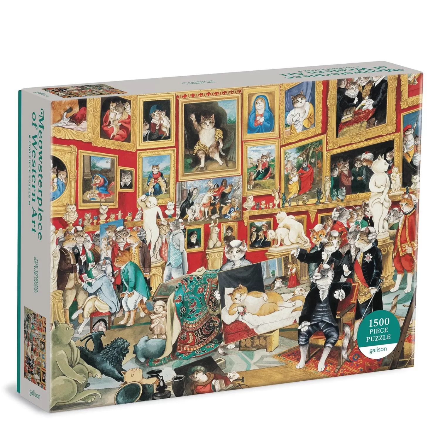 1500 Piece Puzzles*Galison Tribuna Of The Uffizi Meowsterpiece Of Western Art 1500 Piece Jigsaw Puzzle