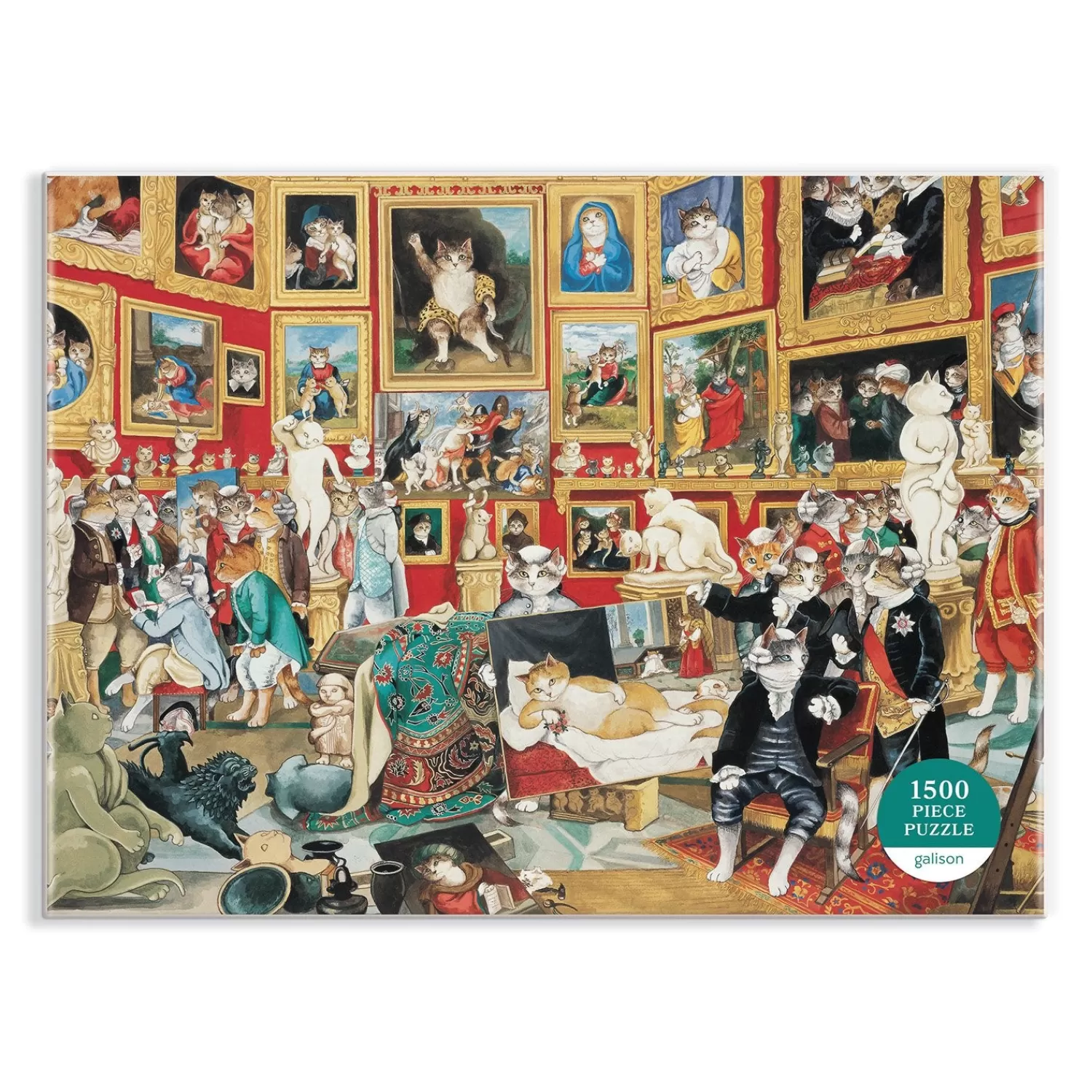 1500 Piece Puzzles*Galison Tribuna Of The Uffizi Meowsterpiece Of Western Art 1500 Piece Jigsaw Puzzle
