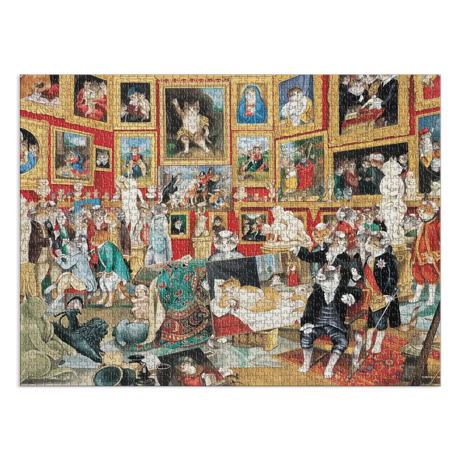 1500 Piece Puzzles*Galison Tribuna Of The Uffizi Meowsterpiece Of Western Art 1500 Piece Jigsaw Puzzle