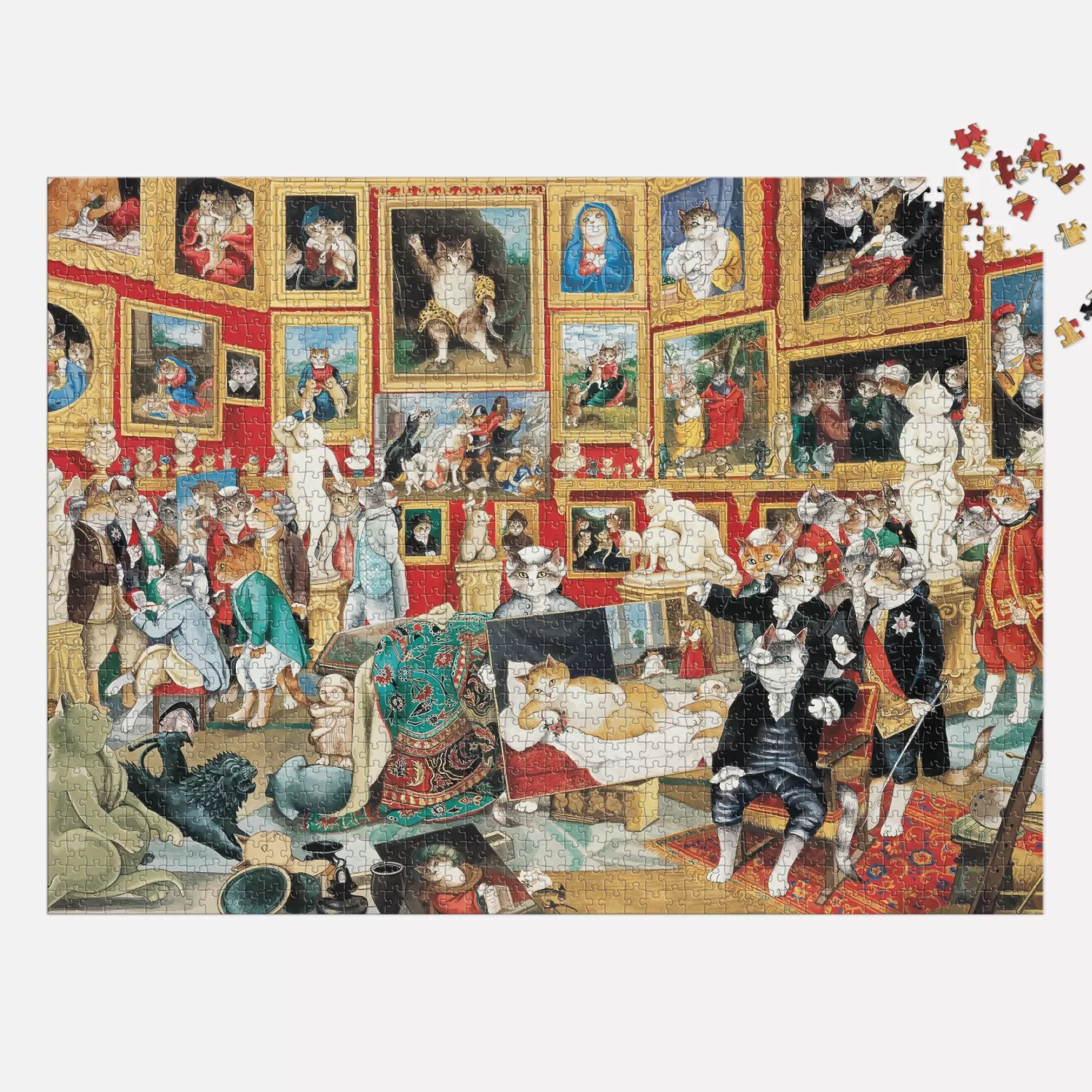 1500 Piece Puzzles*Galison Tribuna Of The Uffizi Meowsterpiece Of Western Art 1500 Piece Jigsaw Puzzle