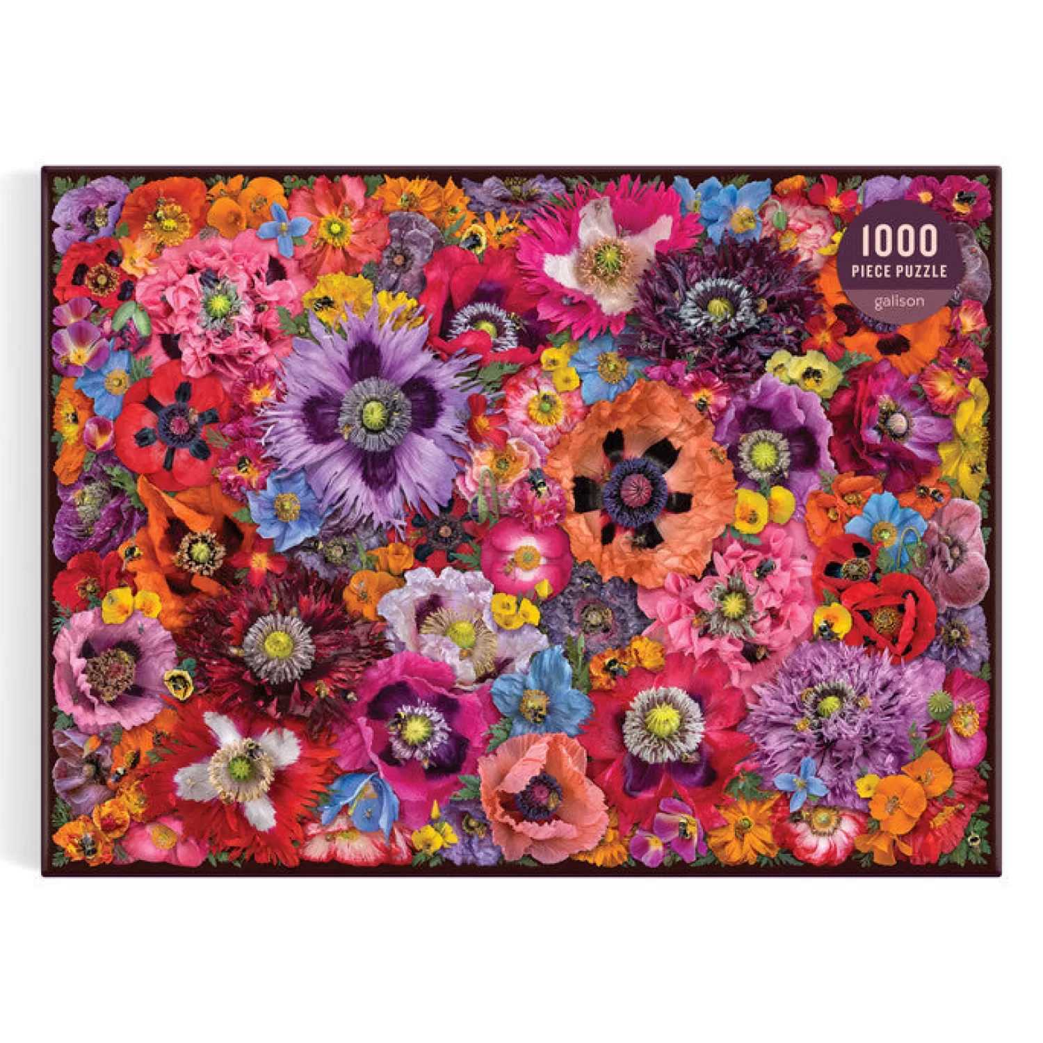 1000 Piece Puzzles*Galison Troy Litten Bees In The Poppies 1000 Piece Puzzle