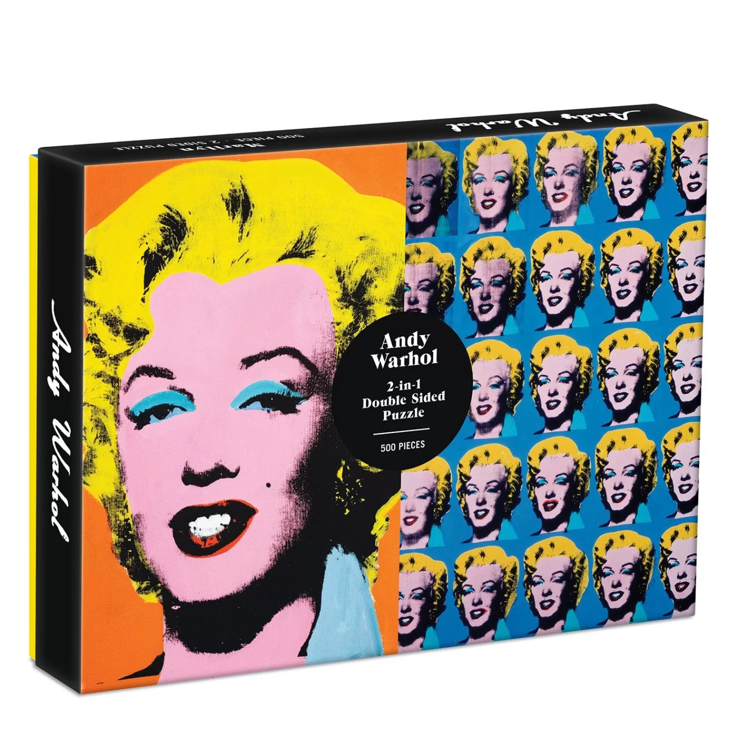 500 Piece Puzzles*Galison Warhol Marilyn Double-Sided 500 Piece Jigsaw Puzzle