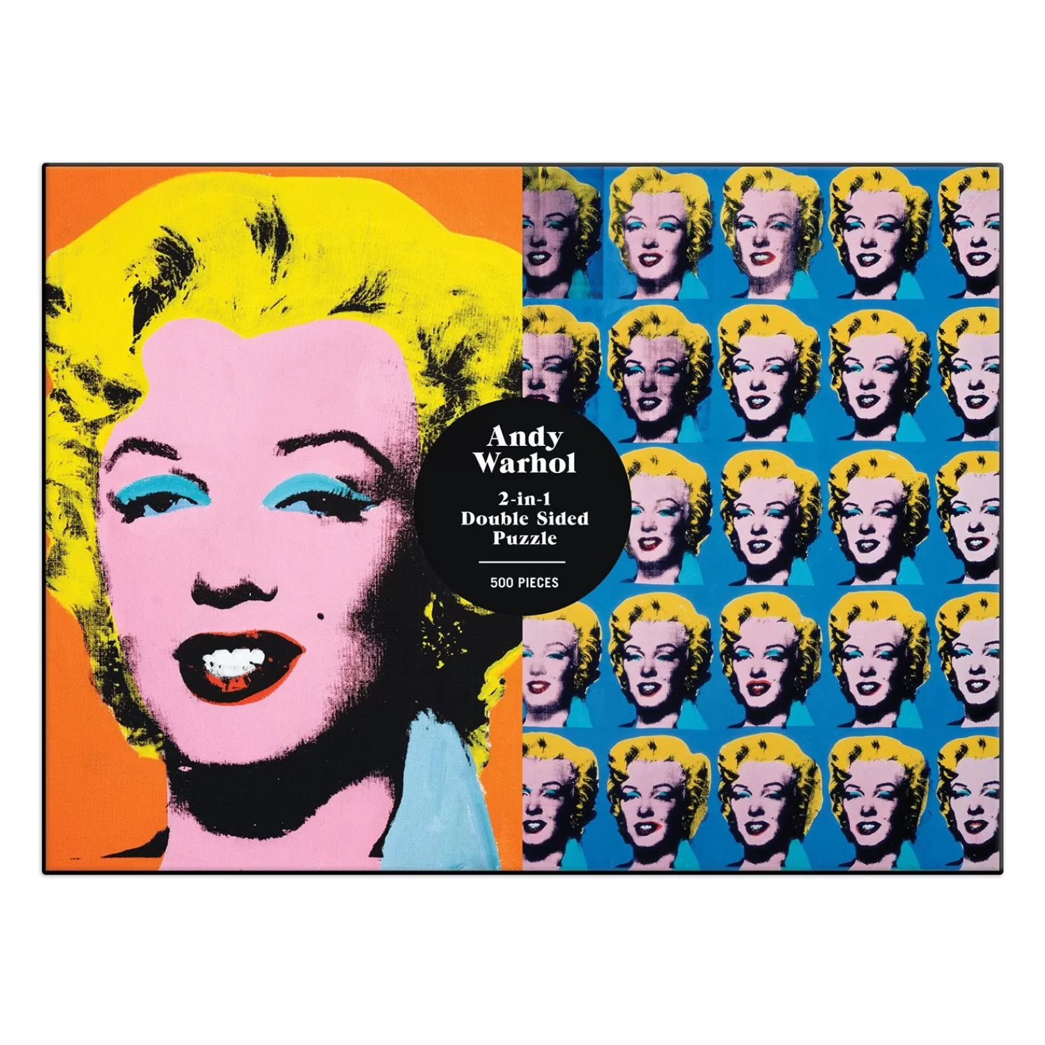 500 Piece Puzzles*Galison Warhol Marilyn Double-Sided 500 Piece Jigsaw Puzzle