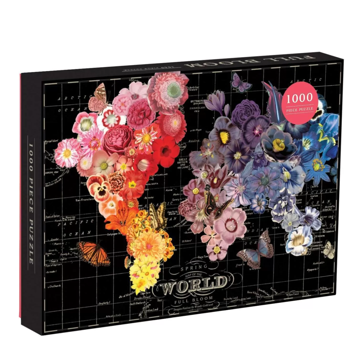 1000 Piece Puzzles*Galison Wendy Gold Full Bloom 1000 Piece Jigsaw Puzzle