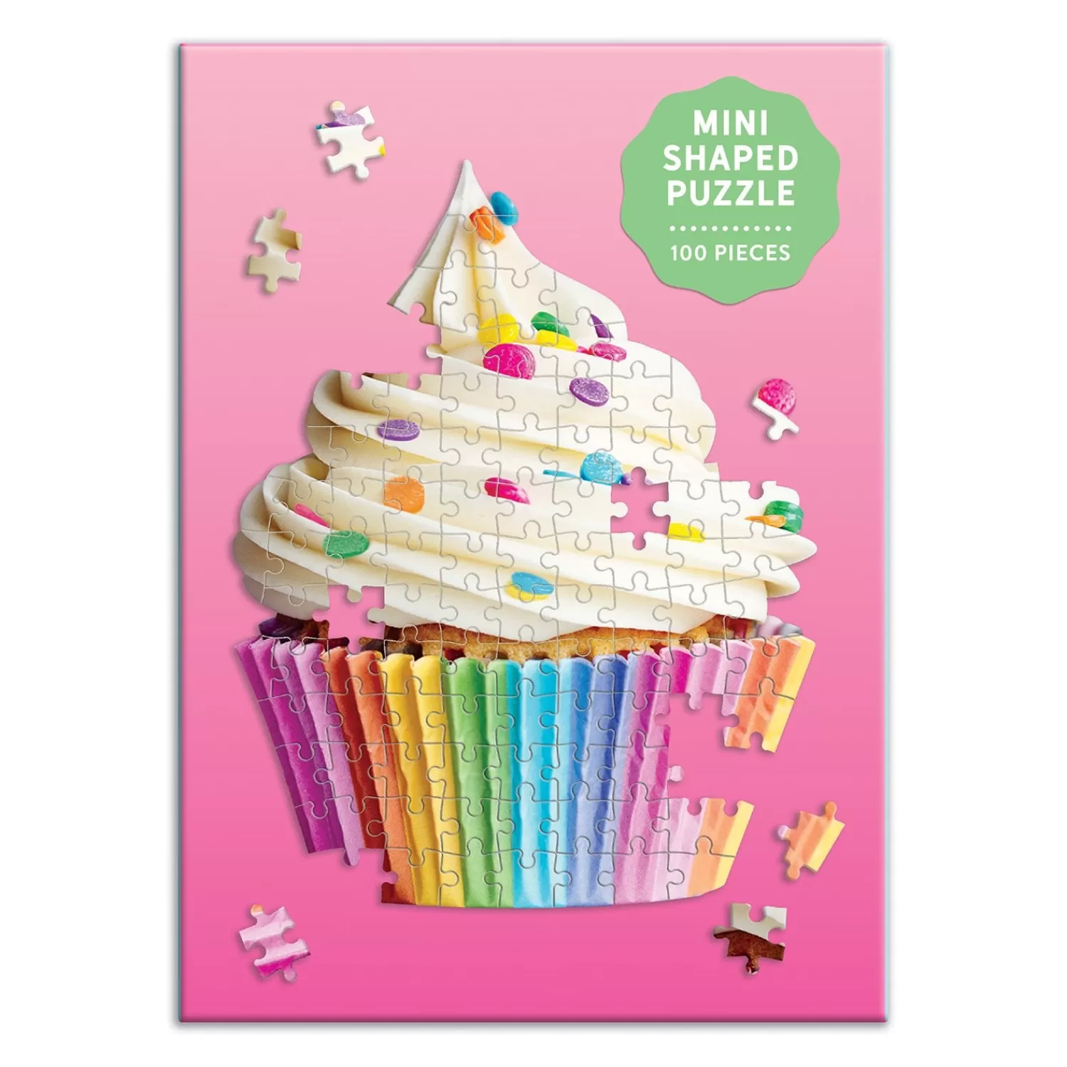 100 Piece Puzzles*Galison You'Re Sweet Cupcake 100 Piece Mini Shaped Jigsaw Puzzle